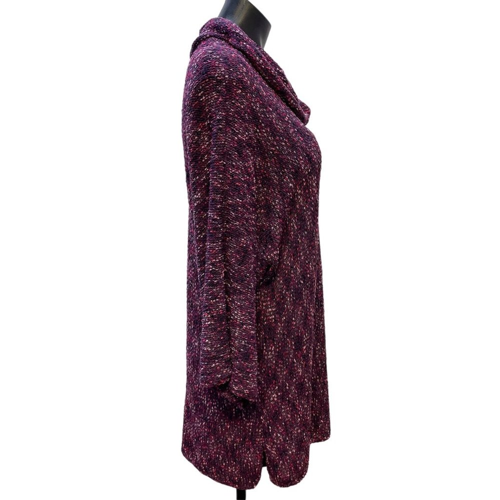 *NWT Coldwater Creek Purple Blouse Cowlneck Pullover Sweater Size 1X - Picture 2 of 5